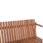 ΠΑΓΚΑΚΙ ΚΗΠΟΥ 2ΘΕΣΙΟ VED HM18124 ΞΥΛΟ TEAK--ΦΥΣΙΚΟ ΧΡΩΜΑ 130x60x86Υεκ.