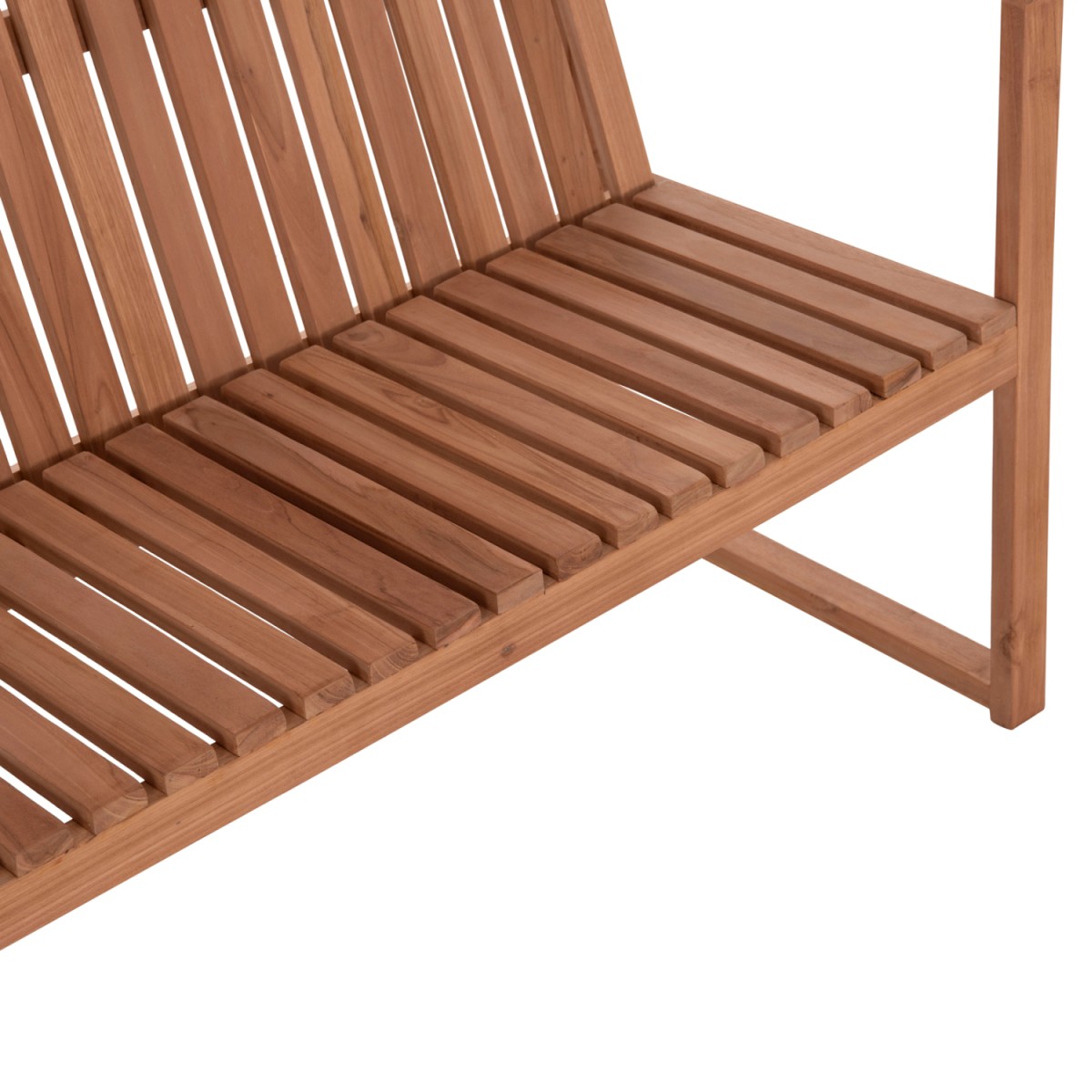 ΠΑΓΚΑΚΙ ΚΗΠΟΥ 2ΘΕΣΙΟ VED HM18124 ΞΥΛΟ TEAK--ΦΥΣΙΚΟ ΧΡΩΜΑ 130x60x86Υεκ.