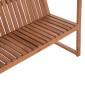 ΠΑΓΚΑΚΙ ΚΗΠΟΥ 2ΘΕΣΙΟ VED HM18124 ΞΥΛΟ TEAK--ΦΥΣΙΚΟ ΧΡΩΜΑ 130x60x86Υεκ.