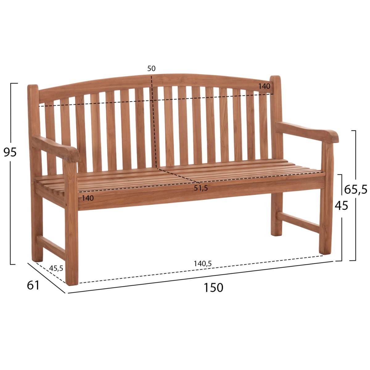 ΠΑΓΚΑΚΙ ΚΗΠΟΥ 3ΘΕΣΙΟ ELENA HM18125 ΞΥΛΟ TEAK--ΦΥΣΙΚΟ 150x61x95Υεκ. ΠΑΓΚΑΚΙ ΚΗΠΟΥ 3ΘΕΣΙΟ ELENA HM18125 ΞΥΛΟ TEAK--ΦΥΣΙΚΟ 150x61x95Υεκ.
