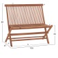 ΠΑΓΚΑΚΙ KENDALL HM18128 ΠΤΥΣΣΟΜΕΝΟ ΑΠΟ ΞΥΛΟ ΤΕΑΚ ΣΕ ΦΥΣΙΚΟ ΧΡΩΜΑ 100x47x89Υεκ.
