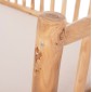 ΣΕΤ ΣΑΛΟΝΙ 4ΤΜΧ EDDARD HM9340.25 ΑΠΟ ΜΑΣΙΦ ΞΥΛΟ TEAK  ΦΥΣΙΚΟ - ΛΕΥΚΟ