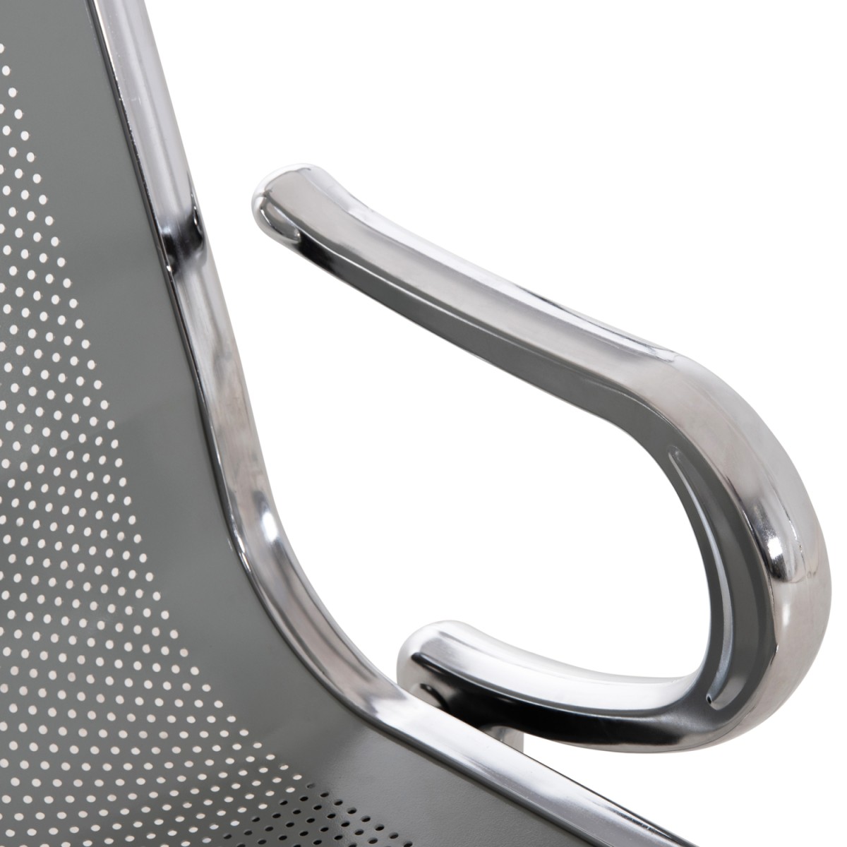 ΚΑΘΙΣΜΑ ΑΝΑΜΟΝΗΣ Τ.ΑΕΡΟΔΡΟΜΙΟΥ 4ΘΕΣΙΟ AVIATOR HM18401 ΜΕΤΑΛΛΟ MESH ΓΚΡΙ 223x55x76Υ