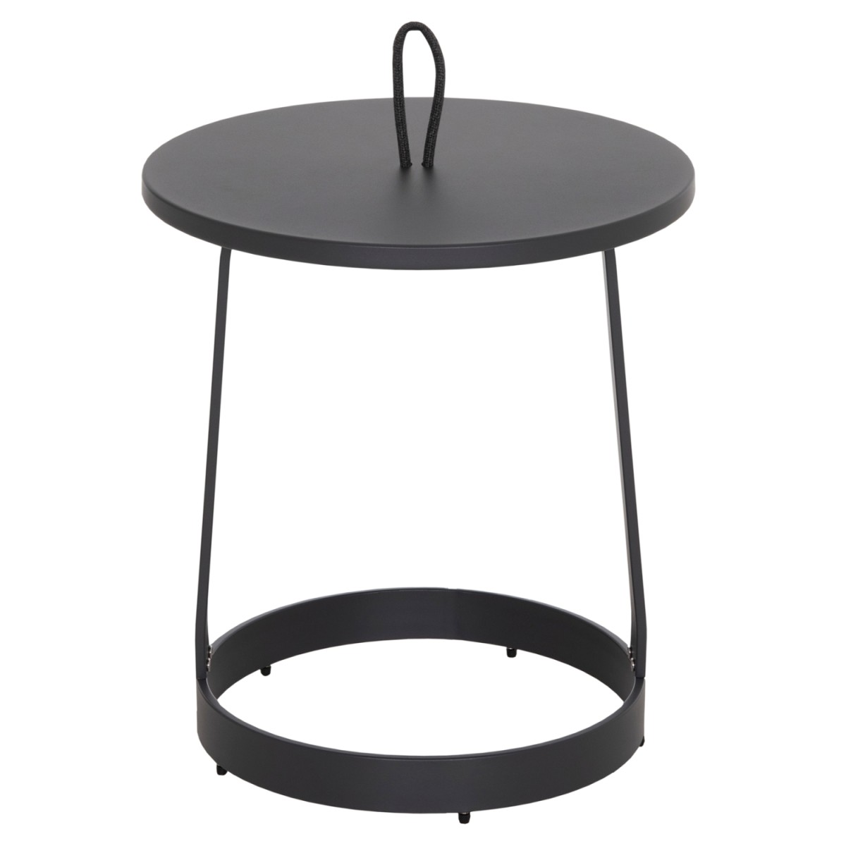 ΤΡΑΠΕΖΙ ΒΟΗΘΗΤΙΚΟ ΕΞ.ΧΩΡΟΥ MINO HM6432.01 ΑΛΟΥΜΙΝΙΟ & ΣΧΟΙΝΙ ΓΚΡΙ Φ47x53Υεκ