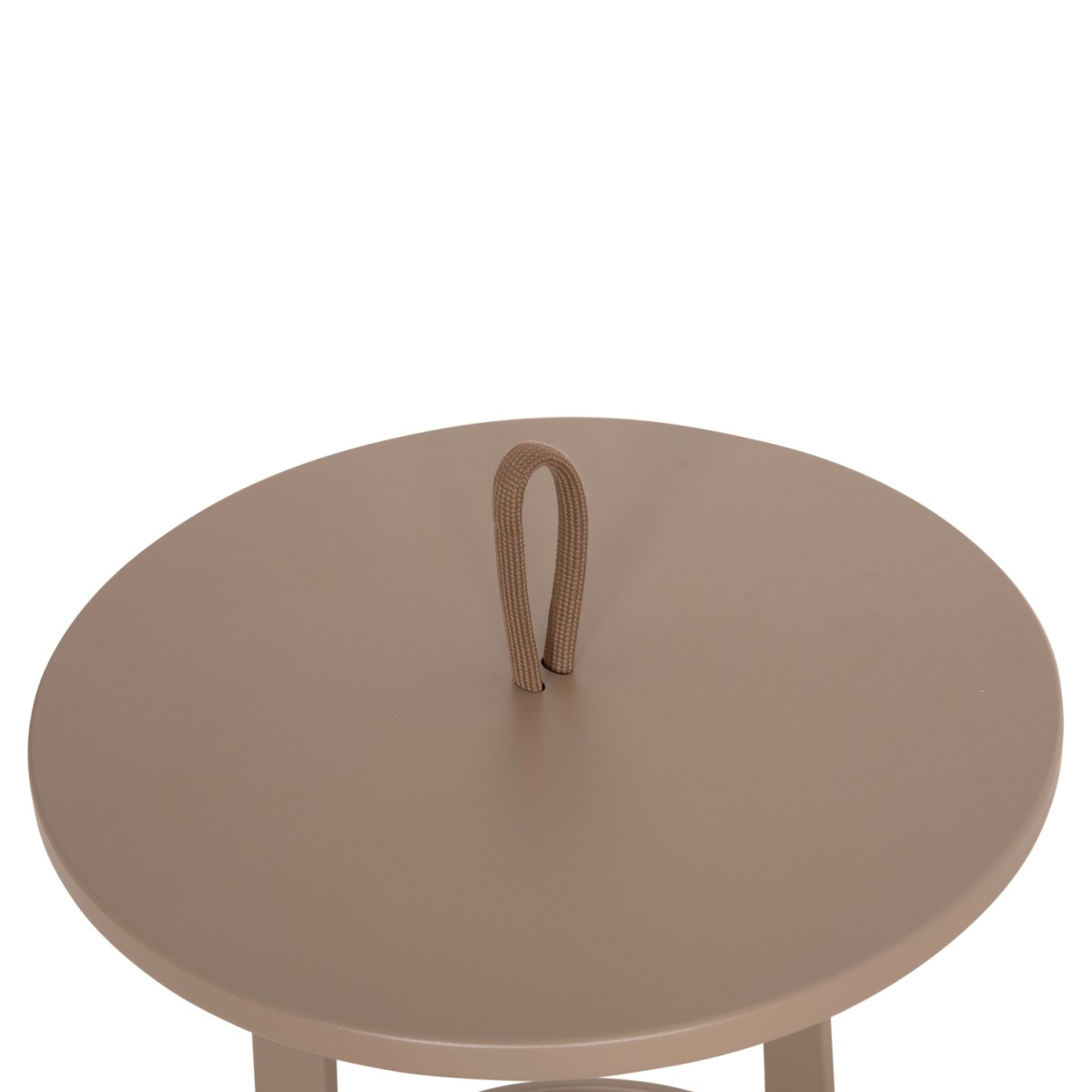 ΤΡΑΠΕΖΙ ΒΟΗΘΗΤΙΚΟ ΕΞ.ΧΩΡΟΥ MINO HM6432.03 ΑΛΟΥΜΙΝΙΟ & ΣΧΟΙΝΙ ΚΑΠΟΥΤΣΙΝΟ Φ47x53Υεκ