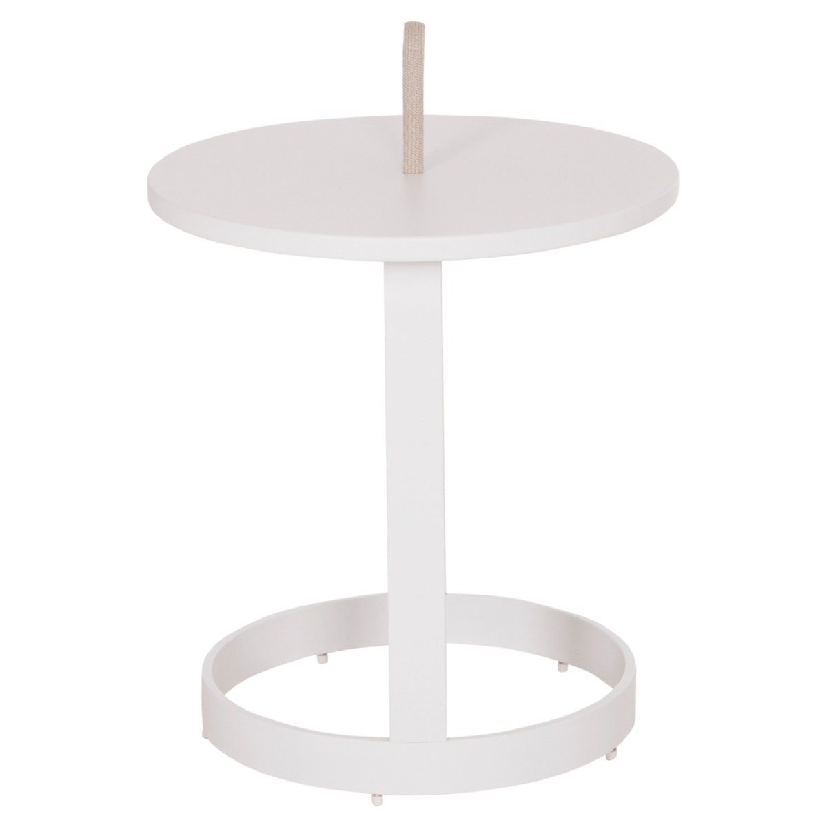 ΤΡΑΠΕΖΙ ΒΟΗΘΗΤΙΚΟ ΕΞ.ΧΩΡΟΥ MINO HM6432.02 ΑΛΟΥΜΙΝΙΟ ΛΕΥΚΟ & ΣΧΟΙΝΙ ΜΠΕΖ Φ47x53Υεκ