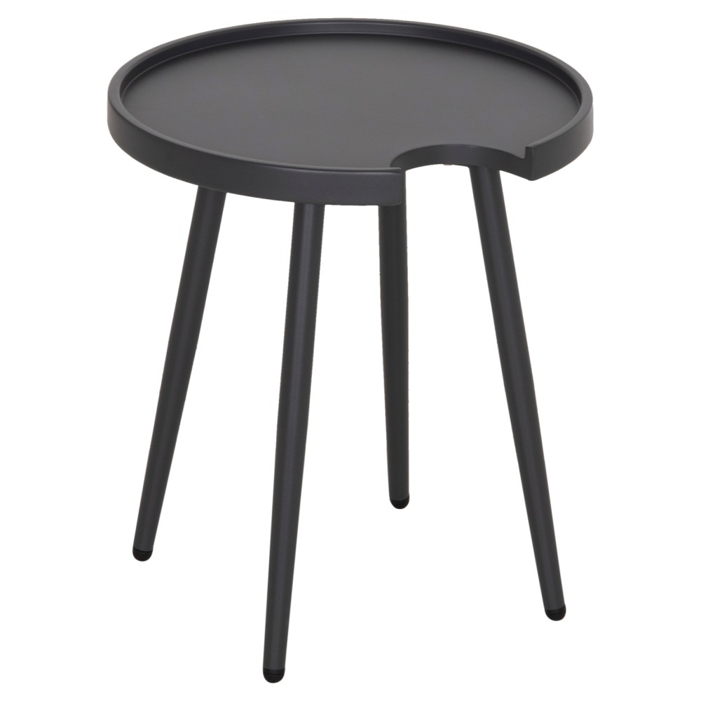 ΤΡΑΠΕΖΙ ΒΟΗΘΗΤΙΚΟ ΣΤΡΟΓΓΥΛΟ ΕΞ.ΧΩΡΟΥ TEROC HM6433.01 ΑΛΟΥΜΙΝΙΟ ΓΚΡΙ Φ47x53Υεκ