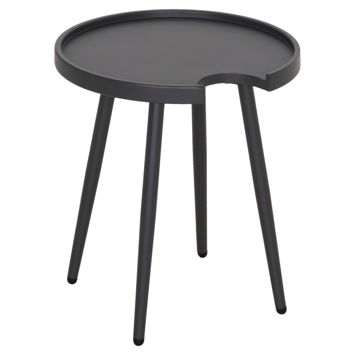 ΤΡΑΠΕΖΙ ΒΟΗΘΗΤΙΚΟ ΣΤΡΟΓΓΥΛΟ ΕΞ.ΧΩΡΟΥ TEROC HM6433.01 ΑΛΟΥΜΙΝΙΟ ΓΚΡΙ Φ47x53Υεκ