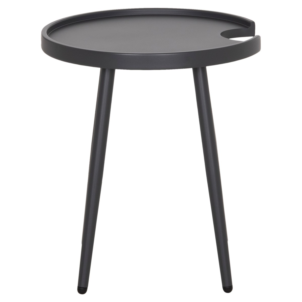 ΤΡΑΠΕΖΙ ΒΟΗΘΗΤΙΚΟ ΣΤΡΟΓΓΥΛΟ ΕΞ.ΧΩΡΟΥ TEROC HM6433.01 ΑΛΟΥΜΙΝΙΟ ΓΚΡΙ Φ47x53Υεκ