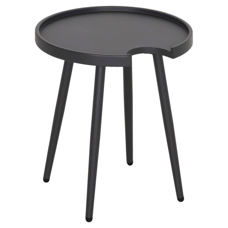 ΤΡΑΠΕΖΙ ΒΟΗΘΗΤΙΚΟ ΣΤΡΟΓΓΥΛΟ ΕΞ.ΧΩΡΟΥ TEROC HM6433.01 ΑΛΟΥΜΙΝΙΟ ΓΚΡΙ Φ47x53Υεκ