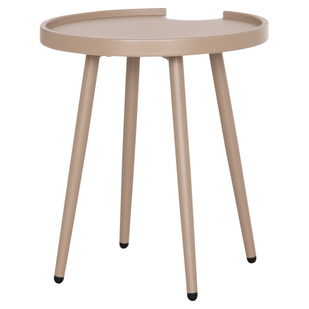 ΤΡΑΠΕΖΙ ΒΟΗΘΗΤΙΚΟ ΣΤΡΟΓΓΥΛΟ ΕΞ.ΧΩΡΟΥ TEROC HM6433.03 ΑΛΟΥΜΙΝΙΟ ΚΑΠΟΥΤΣΙΝΟ Φ47x53Υεκ