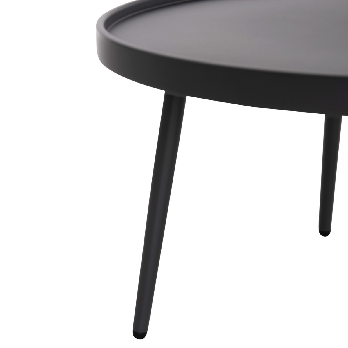 ΤΡΑΠΕΖΙ ΜΕΣΗΣ ΣΤΡΟΓΓΥΛΟ ΕΞ.ΧΩΡΟΥ TEROC HM6434.01 ΑΛΟΥΜΙΝΙΟ ΓΚΡΙ Φ70x44Υεκ