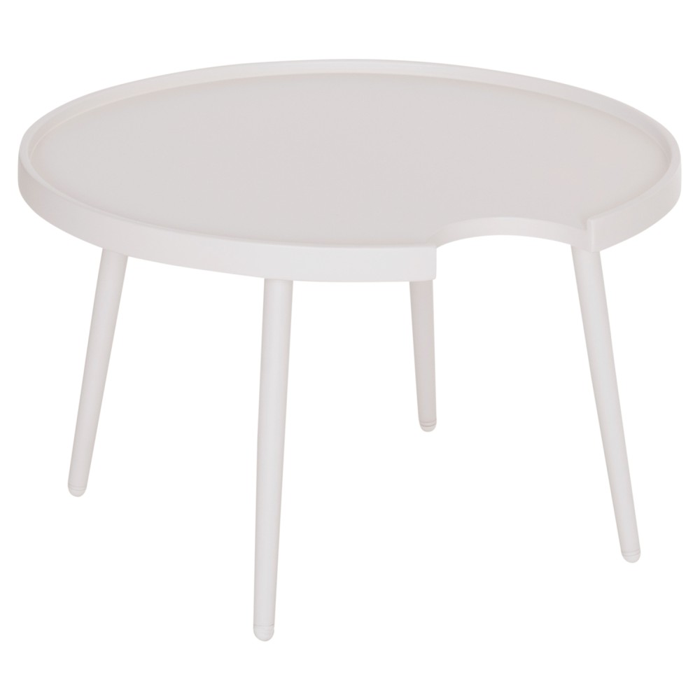 ΤΡΑΠΕΖΙ ΜΕΣΗΣ ΣΤΡΟΓΓΥΛΟ ΕΞ.ΧΩΡΟΥ TEROC HM6434.02 ΑΛΟΥΜΙΝΙΟ ΛΕΥΚΟ Φ70x44Υεκ