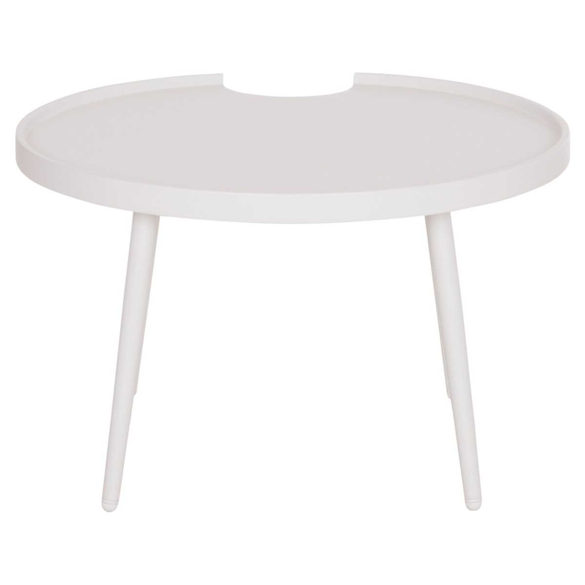 ΤΡΑΠΕΖΙ ΜΕΣΗΣ ΣΤΡΟΓΓΥΛΟ ΕΞ.ΧΩΡΟΥ TEROC HM6434.02 ΑΛΟΥΜΙΝΙΟ ΛΕΥΚΟ Φ70x44Υεκ