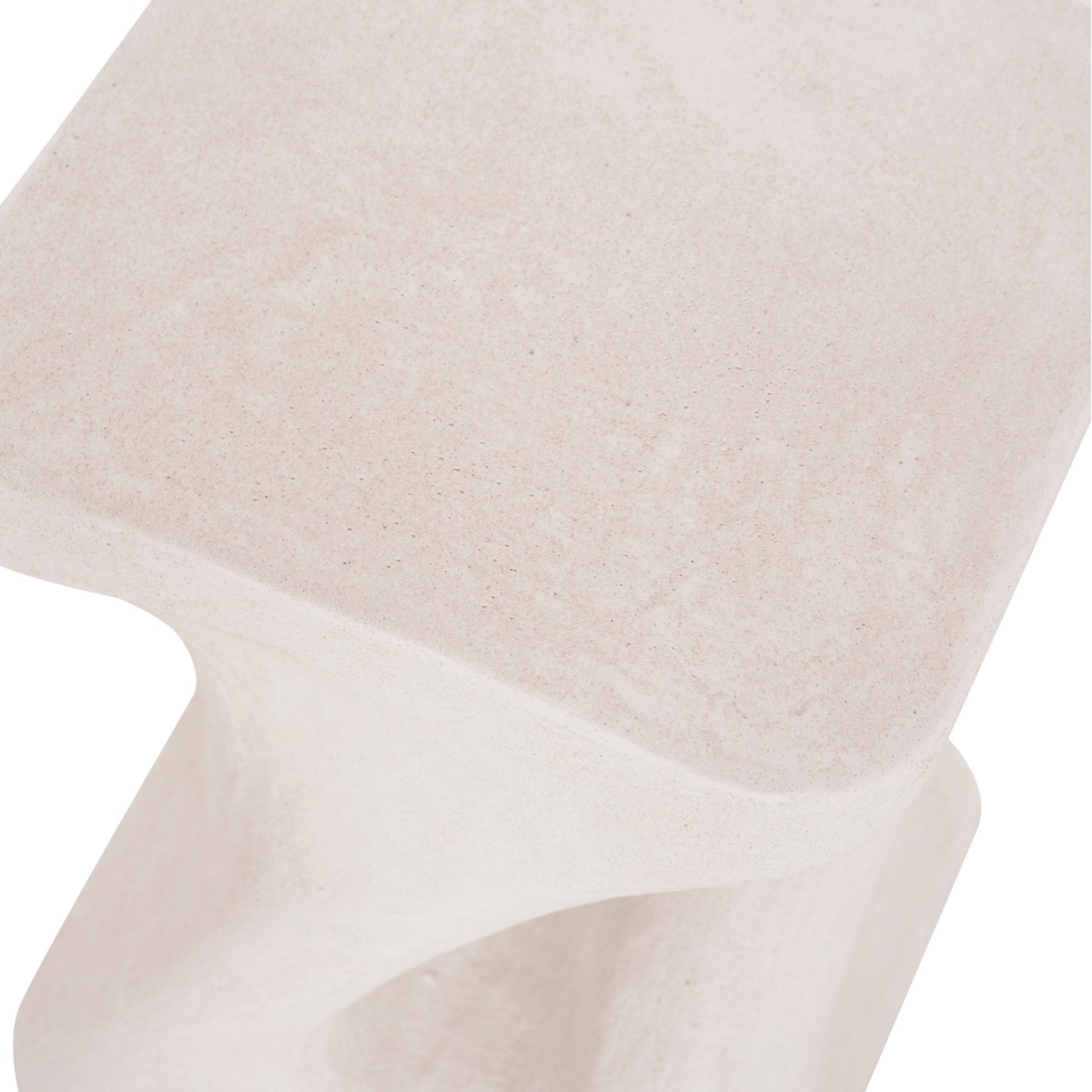 ΣΚΑΜΠΟ ΤΕΤΡΑΓΩΝΟ SANTORINI HM18337 ΠΟΛΥΡΗΤΙΝΗ--ΥΠΟΛΕΥΚΟ ΧΡΩΜΑ 30x30x45Yεκ