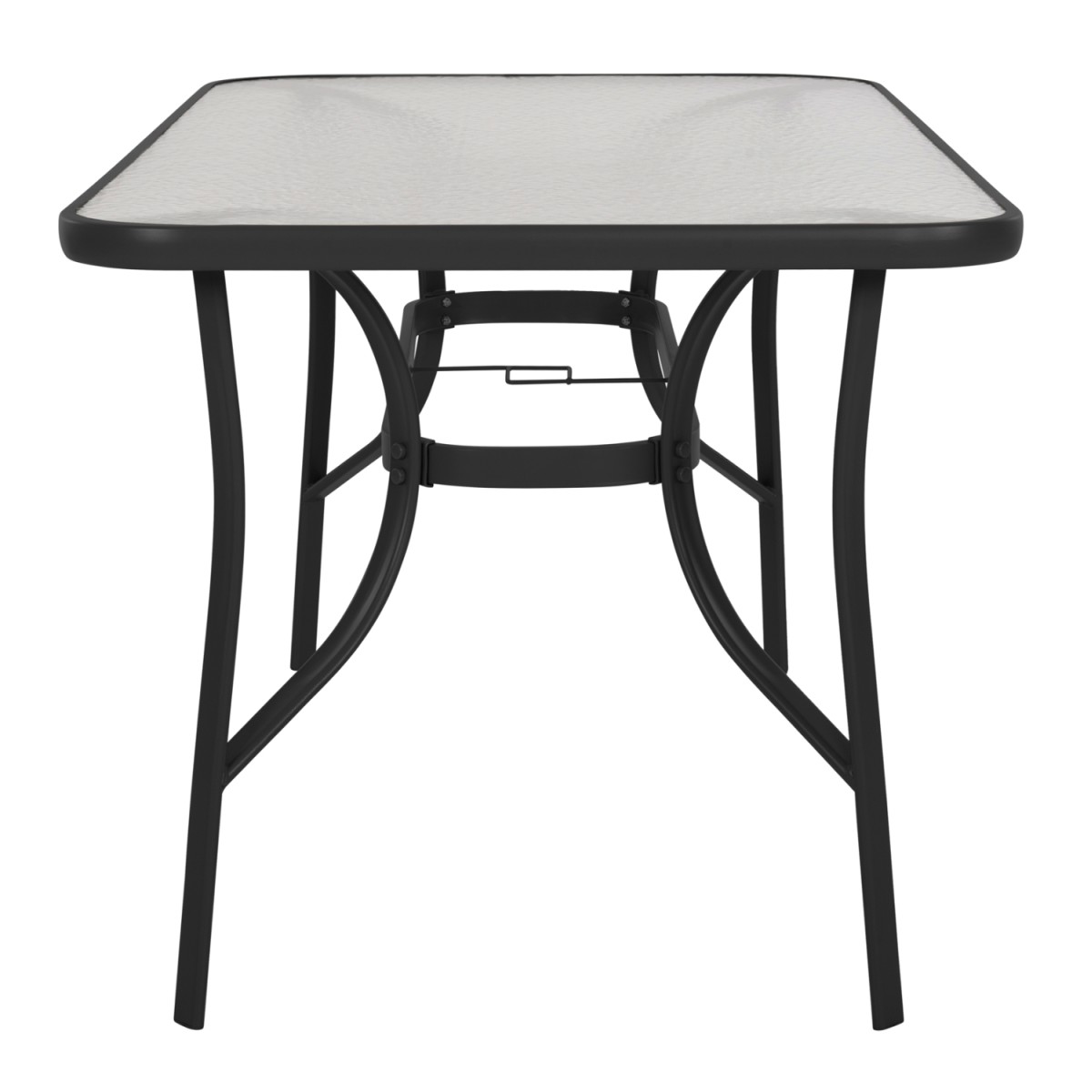 ΤΡΑΠΕΖΙ BRUNO HM5106.03 ΜΑΥΡΟ ΜΕΤΑΛΛΙΚΟ ΜΕ ΓΥΑΛΙΝΗ ΕΠΙΦΑΝΕΙΑ 140Χ80Χ72Υεκ