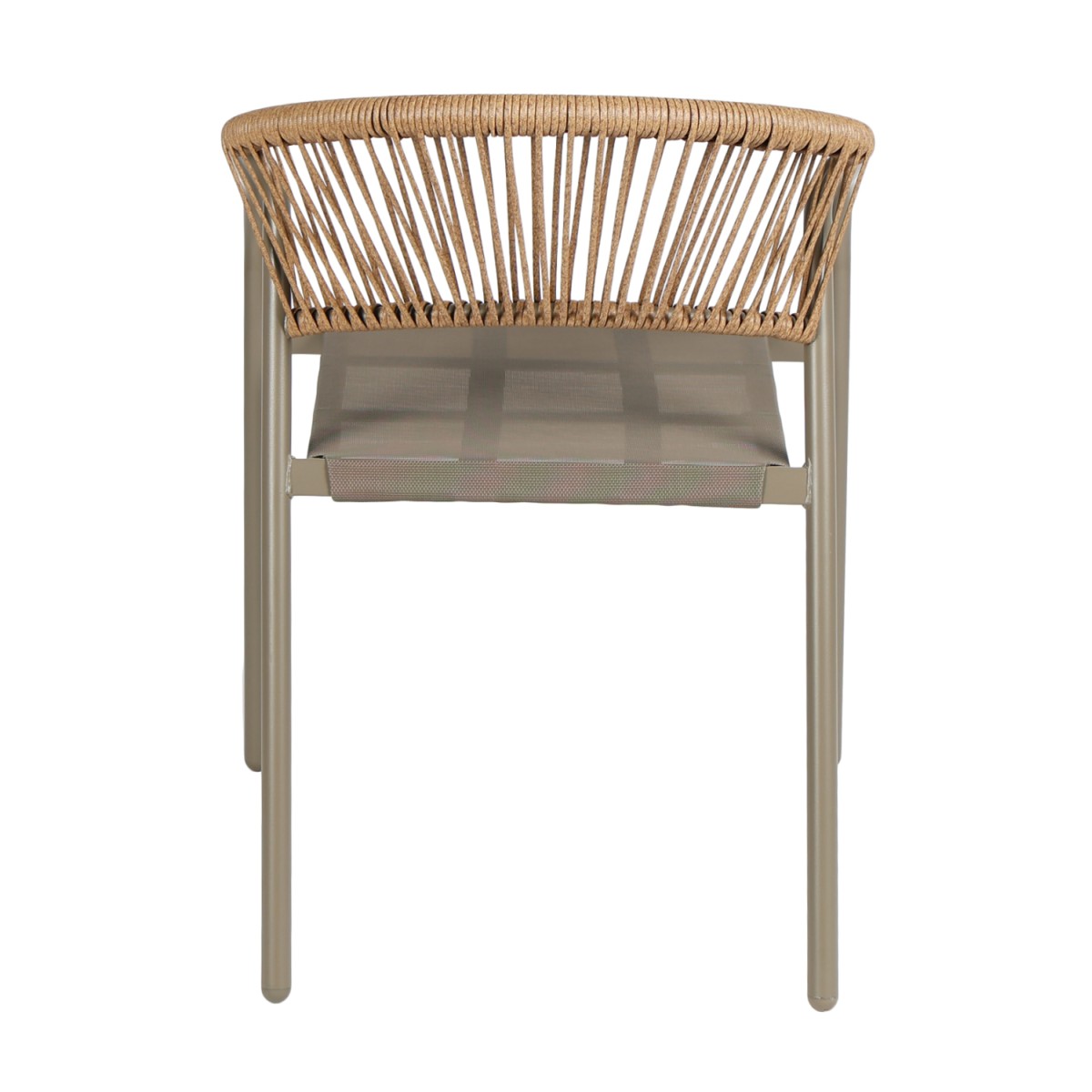 ΠΟΛΥΘΡΟΝΑ HOMAN HM6430.04 ΣΑΜΠΑΝΙ ΜΕΤΑΛΛΟ & TEXTILENE--ΜΠΕΖ P.E.RATTAN 53x58x75Υεκ