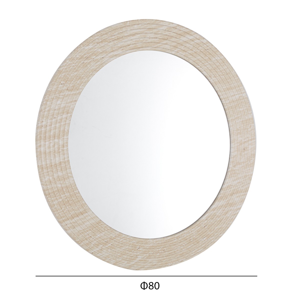 ΚΑΘΡΕΠΤΗΣ ΤΟΙΧΟΥ FONTE HM4880 ΠΛΑΙΣΙΟ MDF ΜΕ PVC ΣΕ ΧΡΩΜΑΤΙΣΜΟ ΤΡΑΒΕΡΤΙΝΑΣ Φ80εκ.