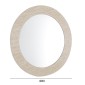 ΚΑΘΡΕΠΤΗΣ ΤΟΙΧΟΥ FONTE HM4880 ΠΛΑΙΣΙΟ MDF ΜΕ PVC ΣΕ ΧΡΩΜΑΤΙΣΜΟ ΤΡΑΒΕΡΤΙΝΑΣ Φ80εκ.