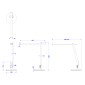 ΦΩΤΙΣΤΙΚΟ ΓΡΑΦΕΙΟΥ LED BLAIN PRO HM4445.07 ΓΚΡΙ ΜΕΤΑΛΛΙΚΟ ΧΡΩΜΑ Φ19x49,9Υεκ.