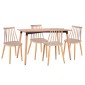ΣΕΤ ΤΡΑΠΕΖΑΡΙΑΣ 5ΤΜΧ VANESSA HM21181 MDF TOP ΣΕ ΦΥΣΙΚΟ-ΣΚΕΛΕΤΟΣ ΣΕ ΦΥΣΙΚΟ