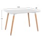 ΣΕΤ ΤΡΑΠΕΖΑΡΙΑΣ 5ΤΜΧ VEGAS HM21184 MDF TOP ΣΕ ΛΕΥΚΟ--ΠΟΔΙΑ ΟΞΙΑΣ