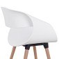 ΣΕΤ ΤΡΑΠΕΖΑΡΙΑΣ 5ΤΜΧ MAGGIE HM21186 MDF TOP & ΠΟΛΥΠΡΟΠΥΛΕΝΙΟ ΣΕ ΛΕΥΚΟ ΧΡΩΜΑ