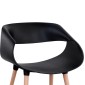 ΣΕΤ ΤΡΑΠΕΖΑΡΙΑΣ 5ΤΜΧ MAGGIE HM21187 MDF TOP & ΠΟΛΥΠΡΟΠΥΛΕΝΙΟ ΣΕ ΜΑΥΡΟ ΧΡΩΜΑ