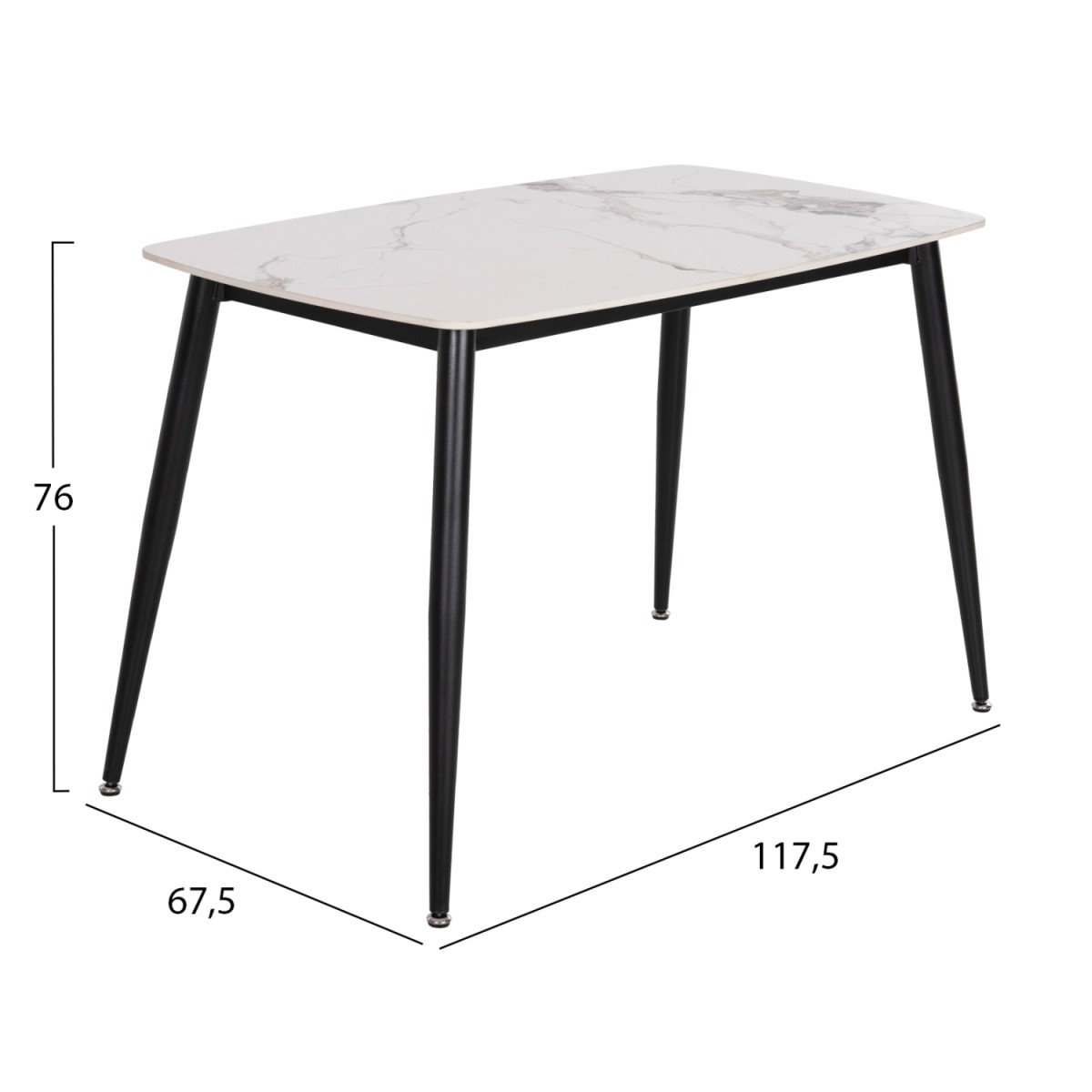 ΣΕΤ ΤΡΑΠΕΖΑΡΙΑΣ 5ΤΜΧ LATRELL HM21192 ΤΡΑΠΕΖΙ ΚΕΡΑΜΙΚΟ TOP-ΒΕΛΟΥΔΟ ΓΚΡΙ ΚΑΡΕΚΛΕΣ