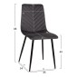ΣΕΤ ΤΡΑΠΕΖΑΡΙΑΣ 5ΤΜΧ LATRELL HM21192 ΤΡΑΠΕΖΙ ΚΕΡΑΜΙΚΟ TOP-ΒΕΛΟΥΔΟ ΓΚΡΙ ΚΑΡΕΚΛΕΣ