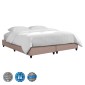ΥΠΟΣΤΡΩΜΑ/ΚΡΕΒΑΤΙ KING-SIZE SIGGY HM21218.01 ΜΠΕΖ ΥΦΑΣΜΑ--ΓΙΑ 180x200εκ.