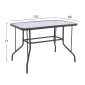 ΣΕΤ ΤΡΑΠΕΖΑΡΙΑΣ 5ΤΜΧ ADAM HM21219 ΚΑΡΕΚΛΕΣ ΜΕΤΑΛΛΙΚΕΣ & ΤΡΑΠΕΖΙ 110x60 ΓΚΡΙ
