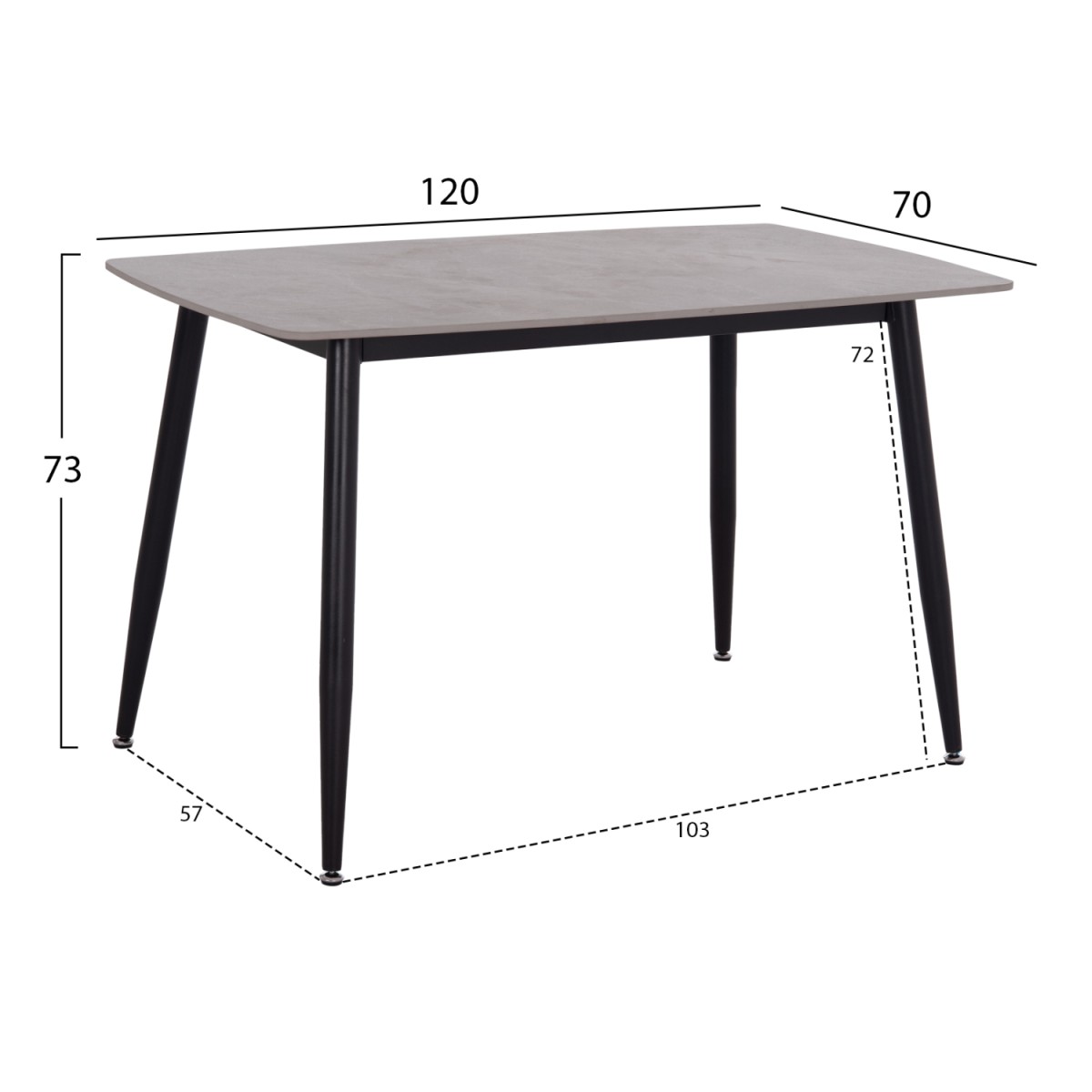 ΣΕΤ ΤΡΑΠΕΖΑΡΙΑΣ 5ΤΜΧ RAVEN HM21224.03 ΚΕΡΑΜΙΚΟ TOP ΓΚΡΙ ΜΑΡΜΑΡΟ--ΒΕΛΟΥΔΟ ΓΚΡΙ