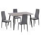 ΣΕΤ ΤΡΑΠΕΖΑΡΙΑΣ 5ΤΜΧ RAVEN HM21224.03 ΚΕΡΑΜΙΚΟ TOP ΓΚΡΙ ΜΑΡΜΑΡΟ--ΒΕΛΟΥΔΟ ΓΚΡΙ