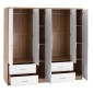 ΝΤΟΥΛΑΠΑ 6ΦΥΛΛΗ CAESAR HM21236.02 ΜΕΛΑΜΙΝΗ SONAMA & ΛΕΥΚΟ 180x42,5Χ181Υεκ.
