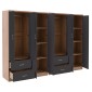 ΝΤΟΥΛΑΠΑ 8ΦΥΛΛΗ BRIANA HM21237.01 ΜΕΛΑΜΙΝΗ SONAMA & ΣΚΟΥΡΟ ΓΚΡΙ 241x42,5Χ180,5Υεκ.