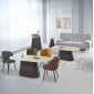 ΣΕΤ 3 ΤΡΑΠΕΖΙΑ & 1 ΚΟΝΣΟΛΑ CATER HM21261 ΚΕΡΑΜΙΚΟ TOP ΟΨΗ ΤΡΑΒΕΡΤΙΝΑΣ-MDF ΒΑΣΗ ΚΑΦΕ