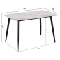 ΣΕΤ ΤΡΑΠΕΖΑΡΙΑΣ 5ΤΜΧ RAVEN HM21266.02 ΚΕΡΑΜΙΚΟ TOP CALACATTA--ΚΡΕΜ PU