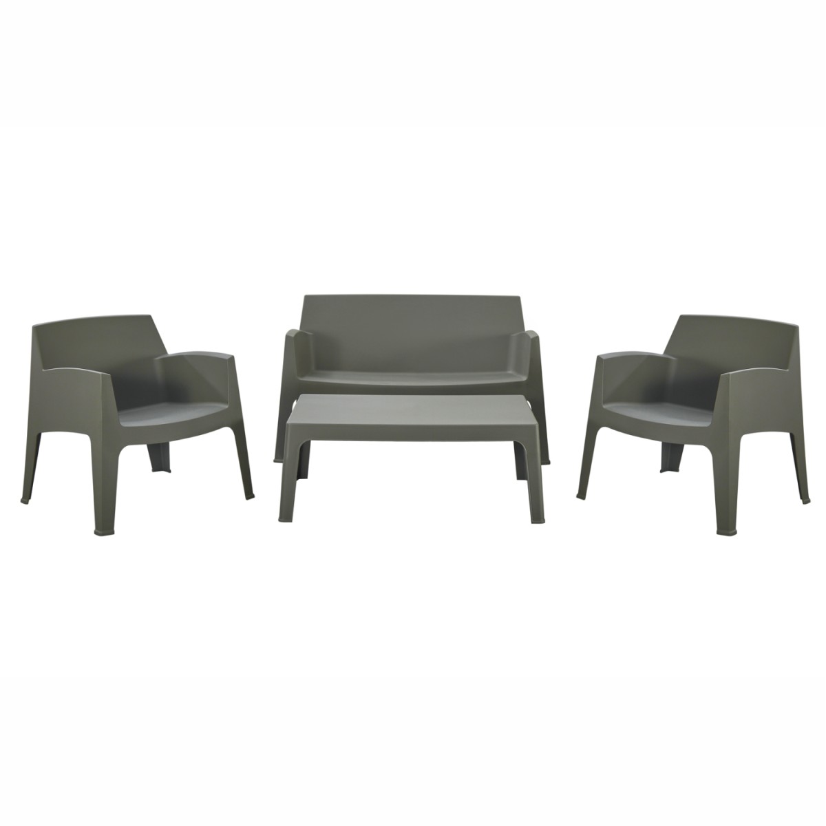 ΣΕΤ ΣΑΛΟΝΙ ΕΞ.ΧΩΡΟΥ 4ΤΜΧ SLEEK HM21268.05 DARK OLIVE GREEN ΠΟΛΥΠΡΟΠΥΛΕΝΙΟ