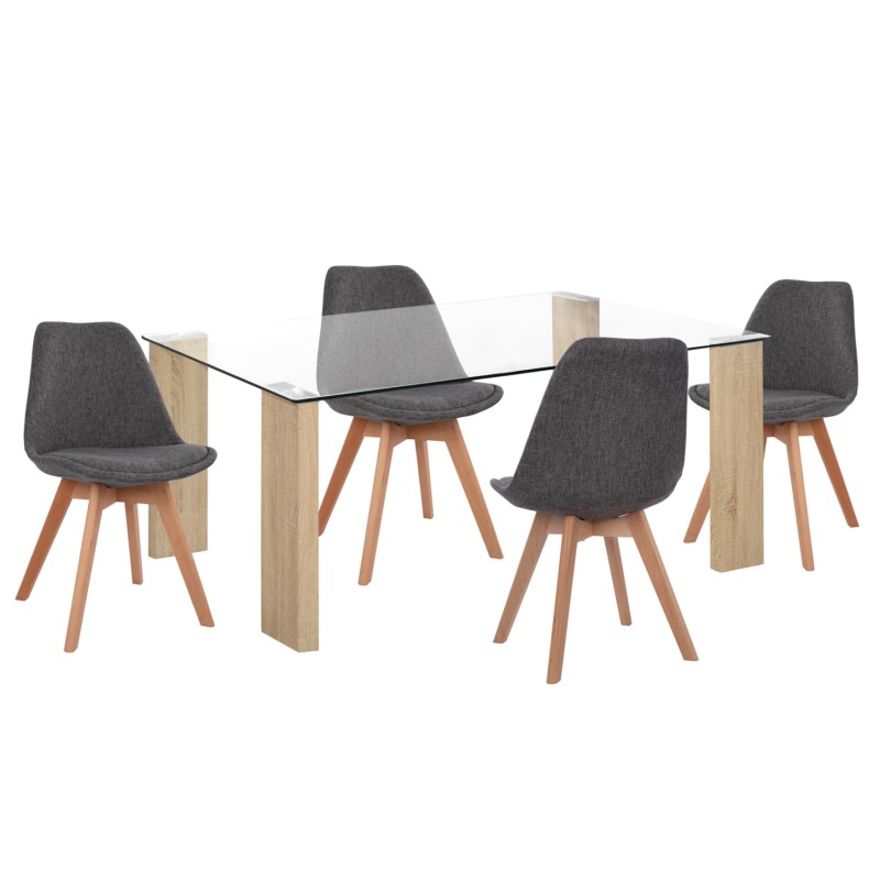 ΣΕΤ ΤΡΑΠΕΖΑΡΙΑΣ 5ΤΜΧ MORGAN HM21269.03 ΤΡΑΠΕΖΙ & 4 ΚΑΡΕΚΛΕΣ - ΓΚΡΙ ΥΦΑΣΜΑ ΣΕΤ ΤΡΑΠΕΖΑΡΙΑΣ 5ΤΜΧ MORGAN HM21269.03 ΤΡΑΠΕΖΙ & 4 ΚΑΡΕΚΛΕΣ - ΓΚΡΙ ΥΦΑΣΜΑ