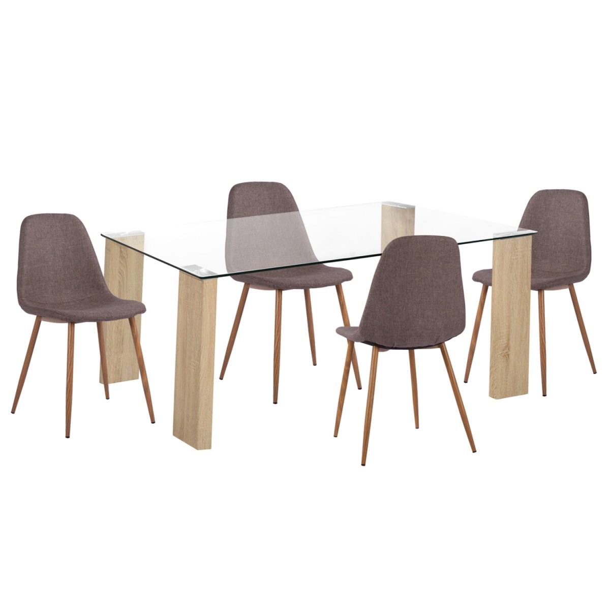 ΣΕΤ ΤΡΑΠΕΖΑΡΙΑΣ 5ΤΜΧ LEOMOR HM21270.02 ΤΡΑΠΕΖΙ & 4 ΚΑΡΕΚΛΕΣ - ΚΑΦΕ ΥΦΑΣΜΑ ΣΕΤ ΤΡΑΠΕΖΑΡΙΑΣ 5ΤΜΧ LEOMOR HM21270.02 ΤΡΑΠΕΖΙ & 4 ΚΑΡΕΚΛΕΣ - ΚΑΦΕ ΥΦΑΣΜΑ