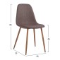 ΣΕΤ ΤΡΑΠΕΖΑΡΙΑΣ 5ΤΜΧ LEOMOR HM21270.02 ΤΡΑΠΕΖΙ & 4 ΚΑΡΕΚΛΕΣ - ΚΑΦΕ ΥΦΑΣΜΑ ΣΕΤ ΤΡΑΠΕΖΑΡΙΑΣ 5ΤΜΧ LEOMOR HM21270.02 ΤΡΑΠΕΖΙ & 4 ΚΑΡΕΚΛΕΣ - ΚΑΦΕ ΥΦΑΣΜΑ