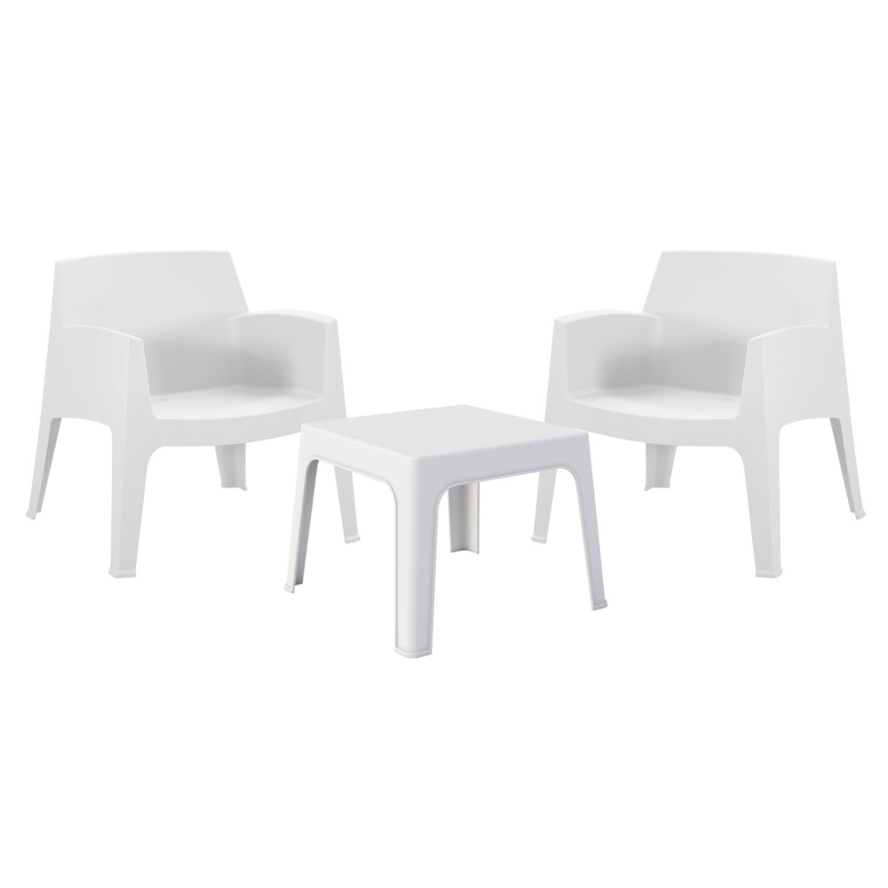 ΣΕΤ LOUNGE 3ΤΜΧ SLEEK HM21274.01 ΛΕΥΚΟ ΠΟΛΥΠΡΟΠΥΛΕΝΙΟ ΣΕΤ LOUNGE 3ΤΜΧ SLEEK HM21274.01 ΛΕΥΚΟ ΠΟΛΥΠΡΟΠΥΛΕΝΙΟ
