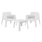 ΣΕΤ LOUNGE 3ΤΜΧ SLEEK HM21274.01 ΛΕΥΚΟ ΠΟΛΥΠΡΟΠΥΛΕΝΙΟ