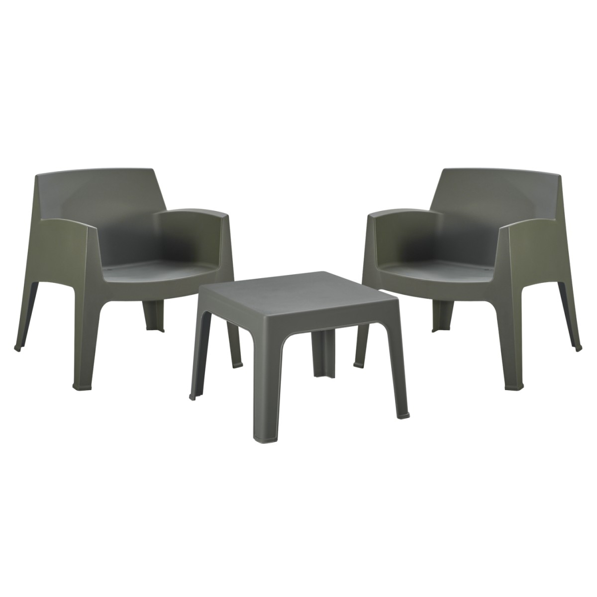 ΣΕΤ LOUNGE 3ΤΜΧ SLEEK HM21274.05 DARK OLIVE GREEN ΠΟΛΥΠΡΟΠΥΛΕΝΙΟ