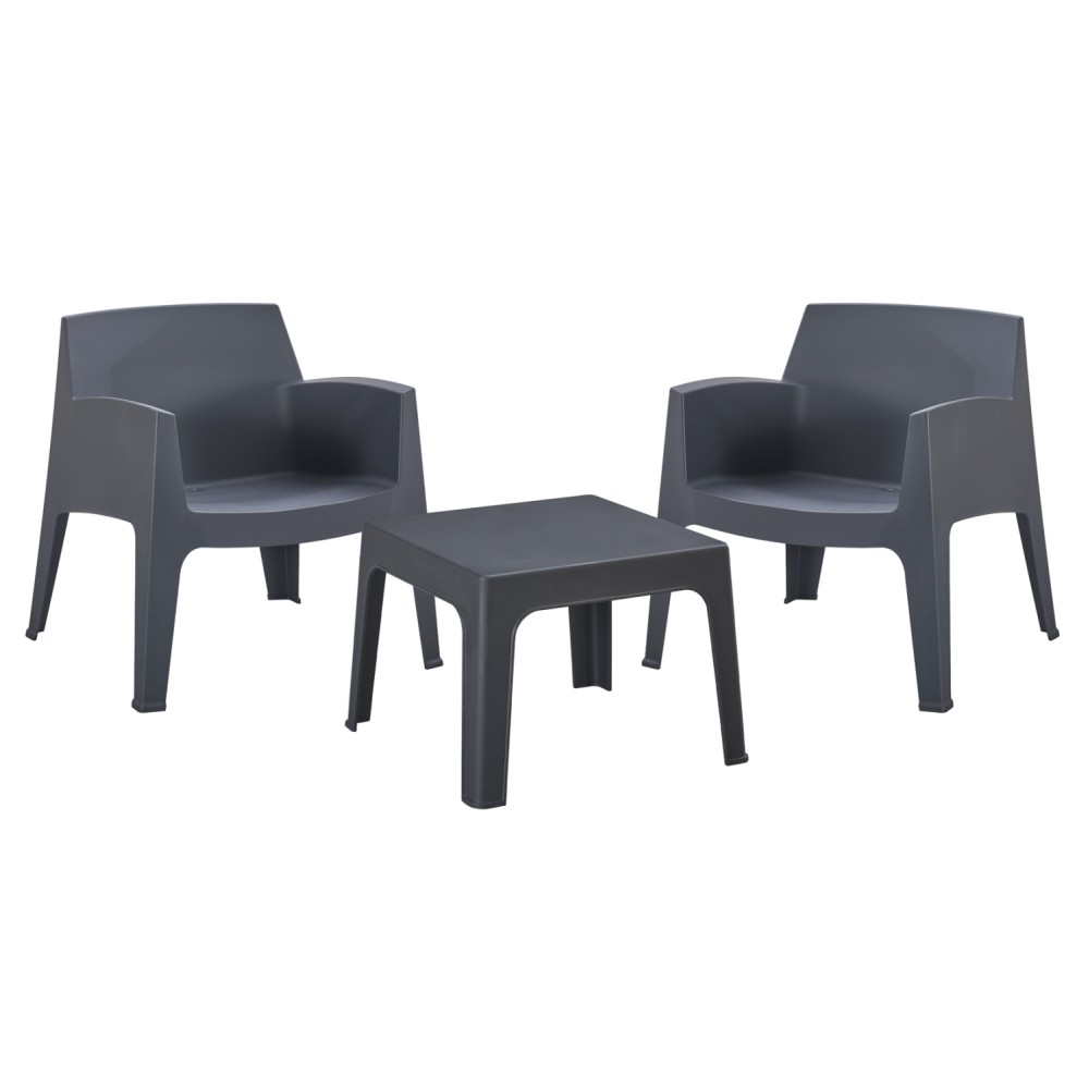 ΣΕΤ LOUNGE 3ΤΜΧ SLEEK HM21274.10 ΓΚΡΙ ΠΟΛΥΠΡΟΠΥΛΕΝΙΟ ΣΕΤ LOUNGE 3ΤΜΧ SLEEK HM21274.10 ΓΚΡΙ ΠΟΛΥΠΡΟΠΥΛΕΝΙΟ