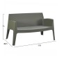 ΣΕΤ LOUNGE 4ΤΜΧ SLEEK HM21275.05 DARK OLIVE GREEN ΠΟΛΥΠΡΟΠΥΛΕΝΙΟ