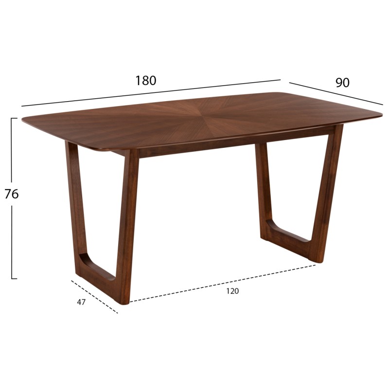 ΣΕΤ ΤΡΑΠΕΖΑΡΙΑΣ 7ΤΜΧ ZARRA HM21338.01 ΤΡΑΠΕΖΙ ΑΠΟ MDF--ΚΑΡΕΚΛΕΣ ΜΕ ΜΠΟΥΚΛΕ ΥΦΑΣΜΑ