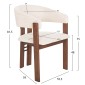 ΣΕΤ ΤΡΑΠΕΖΑΡΙΑΣ 7ΤΜΧ ZARRA HM21338.01 ΤΡΑΠΕΖΙ ΑΠΟ MDF--ΚΑΡΕΚΛΕΣ ΜΕ ΜΠΟΥΚΛΕ ΥΦΑΣΜΑ