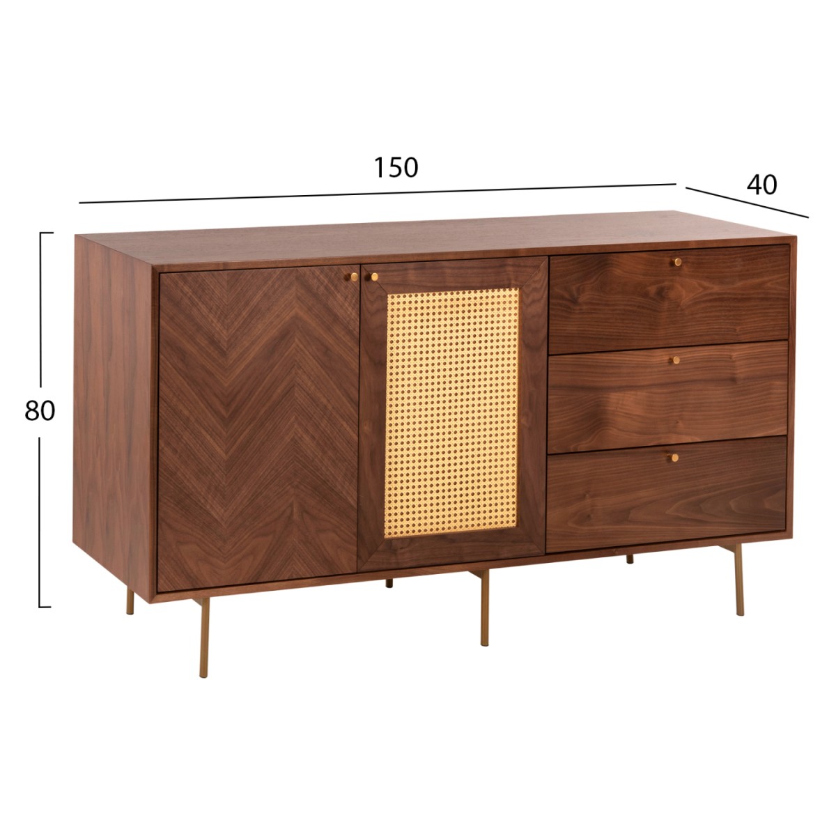 ΣΕΤ ΜΠΟΥΦΕΣ & ΕΠΙΠΛΟ ΤΗΛΕΟΡΑΣΗΣ MEEN HM21343 MDF ΜΕ ΚΑΠΛΑΜΑ ΚΑΡΥΔΙΑΣ